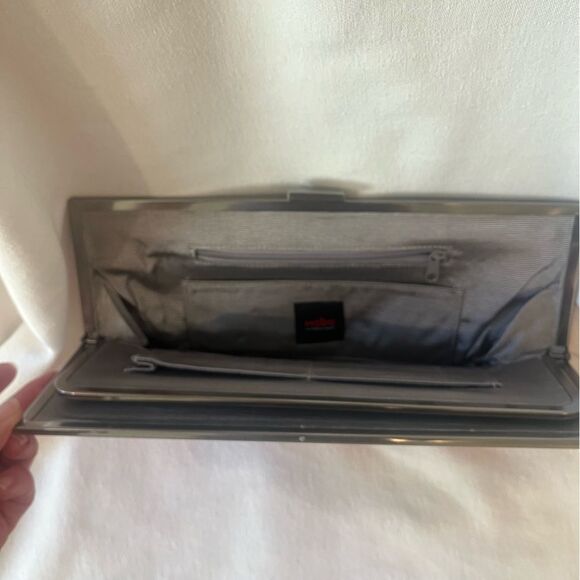 HOBO patent leather clutch wallet, garnet ombré jewel tone colors to pink. - Picture 6 of 12